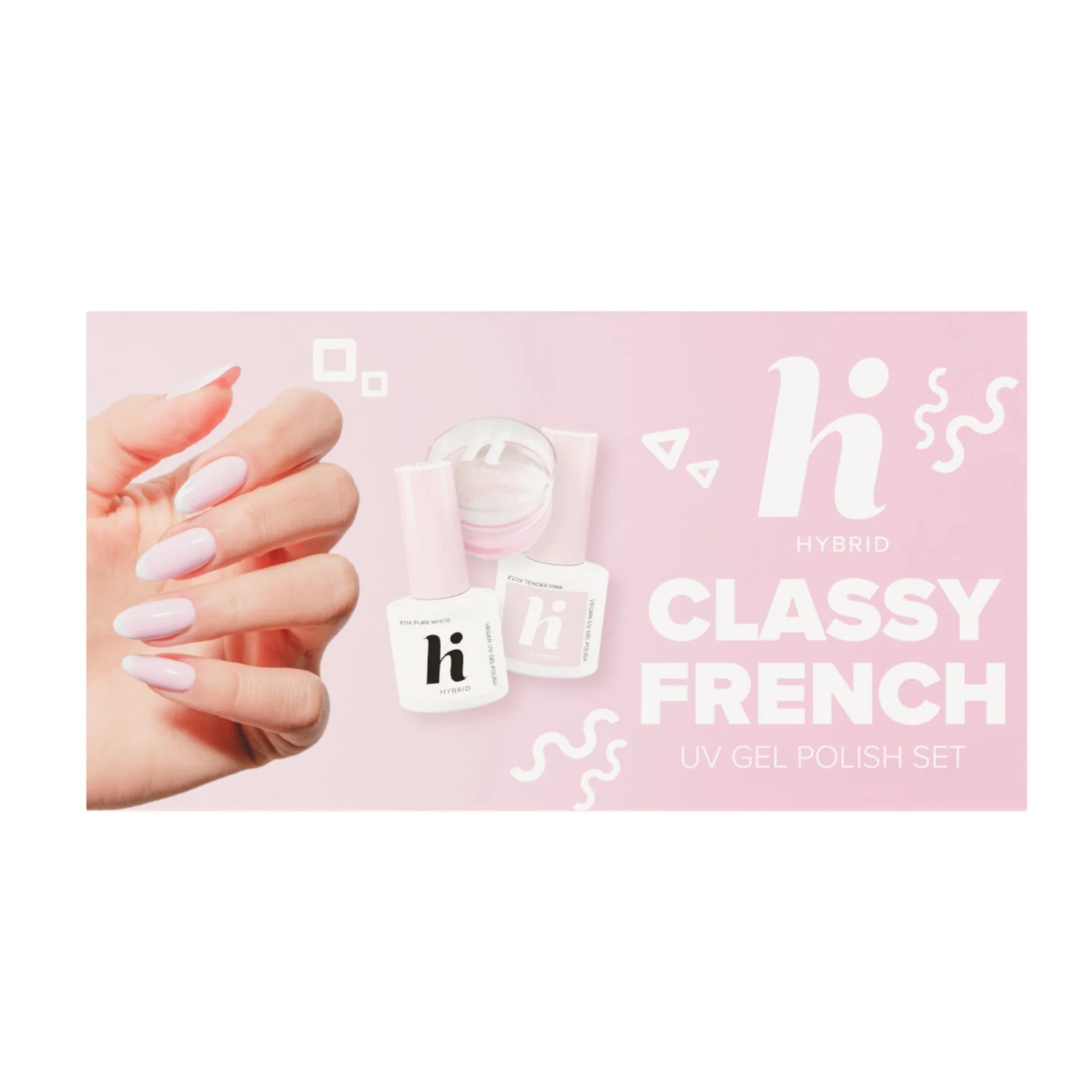UV Gel Polish CLASSY FRENCH Set - Cofanetto Make Up