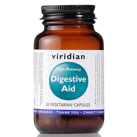 Viridian Digestive Aid Enzymy Trawienne, Kapsułki