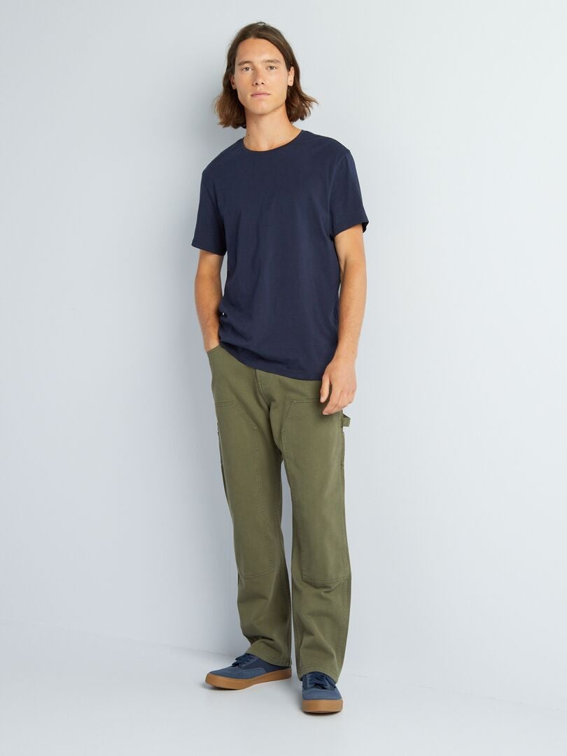 Proste jeansy - - KHAKI