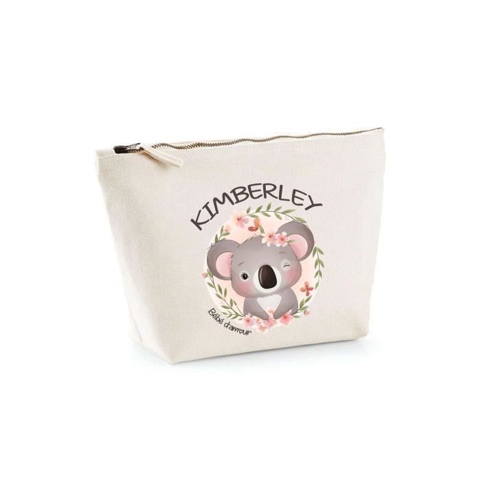 Babytoilettasje van Koala-katoen - Baby Love - Vakje met rits voor toiletartikelen en make-up