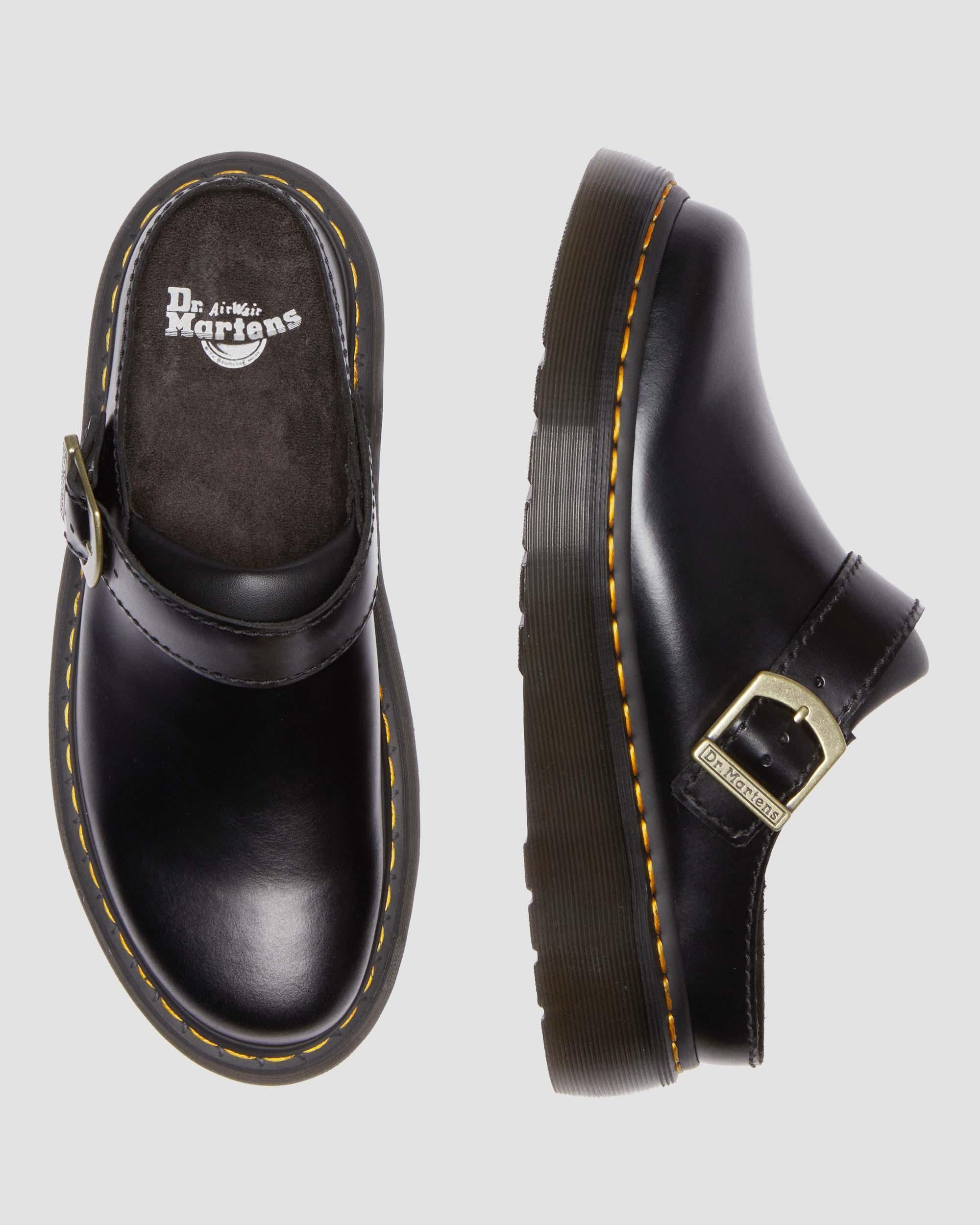 Laketen Leder Plateau Mules