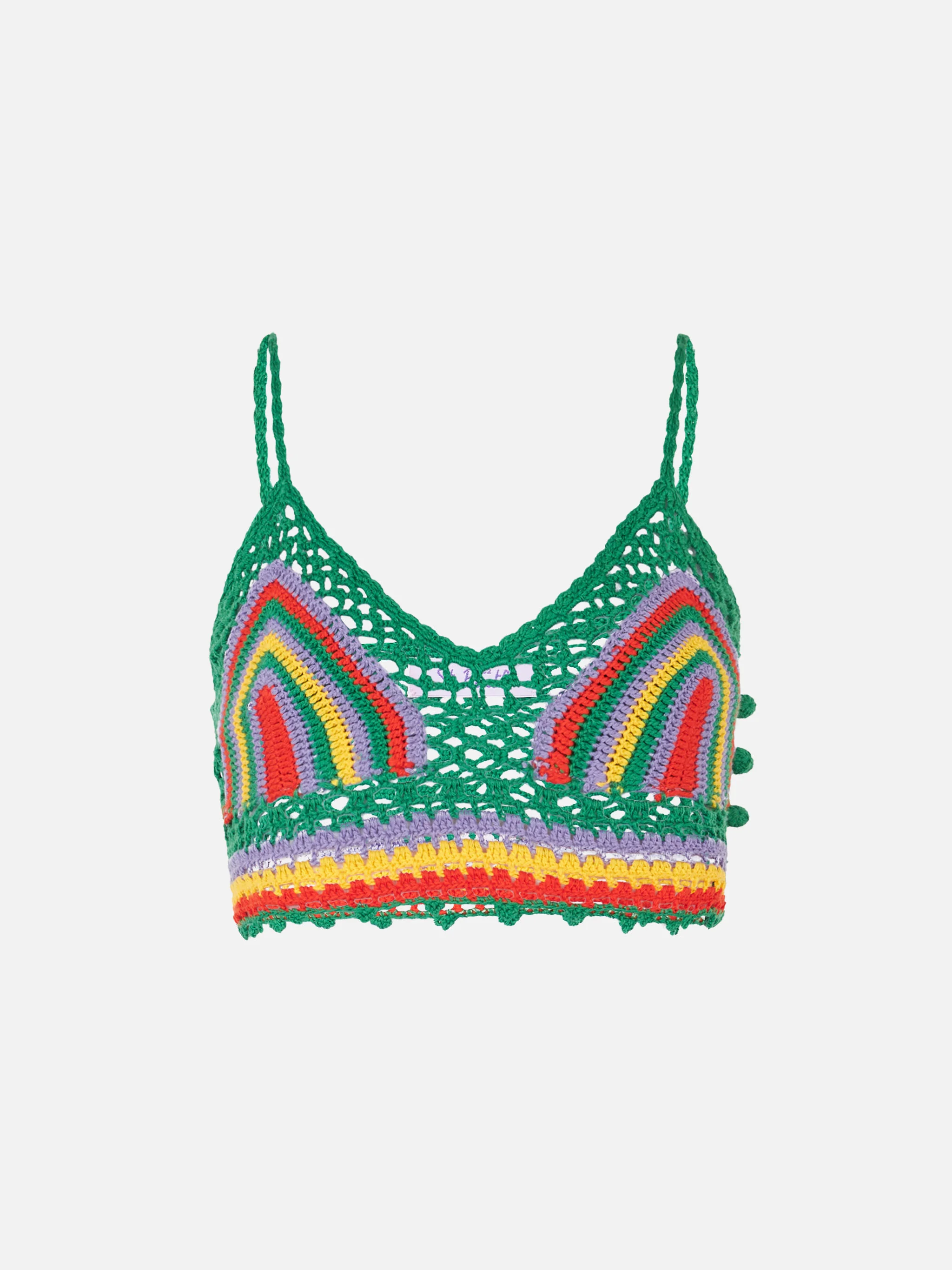 Multicolor gehaakte top