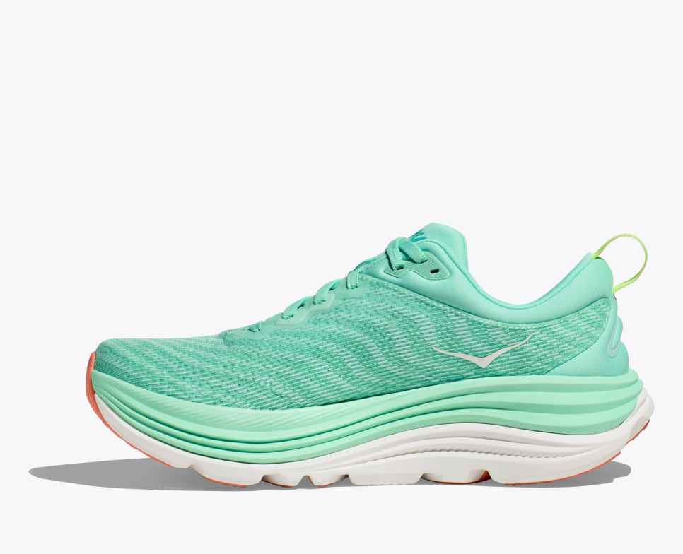 HOKA Gaviota 5 Seafoam / Electric Aqua
