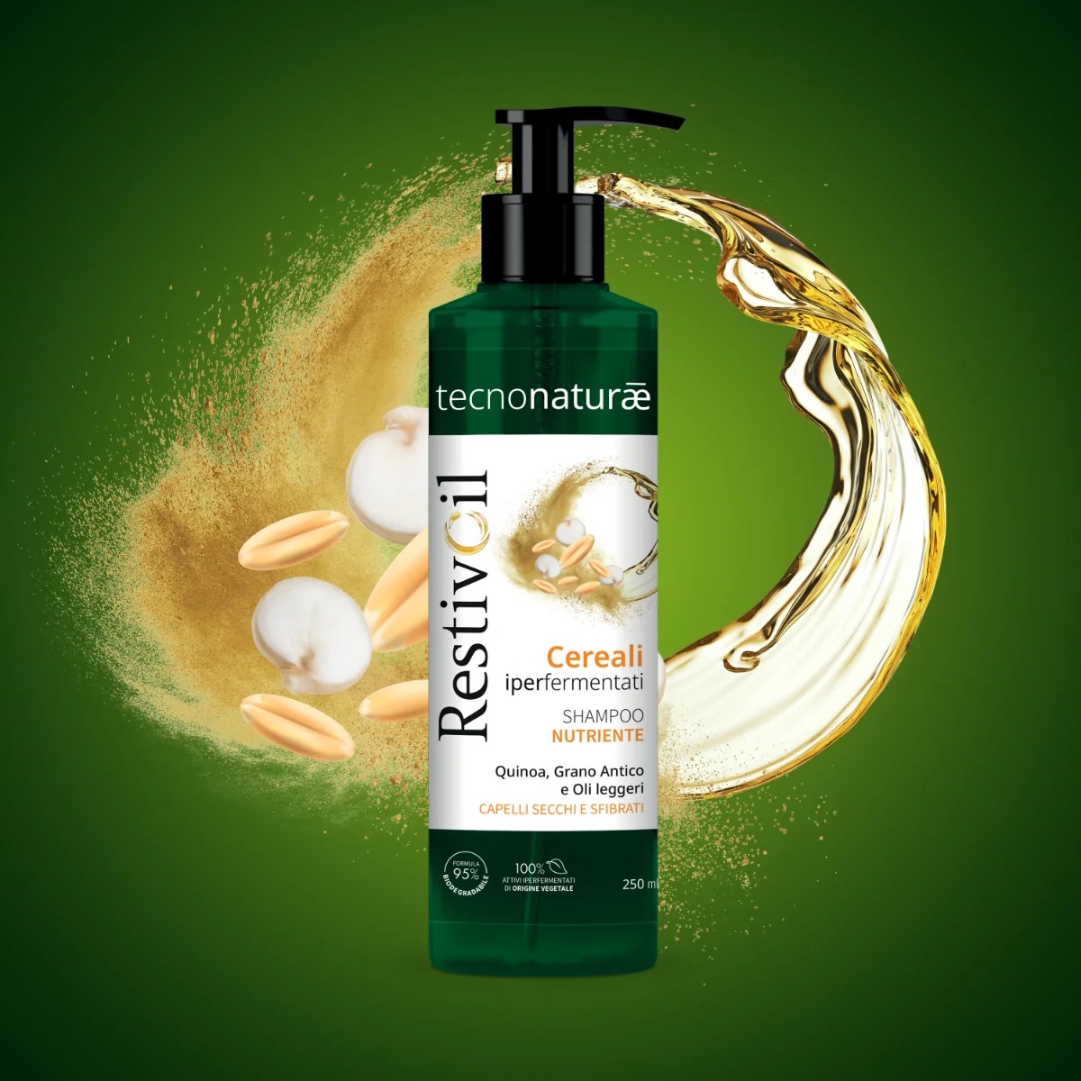 RESTIVOIL Shampoing sec Restivoil Tecnonaturae 250 ml Pour cheveux secs et abîmés
