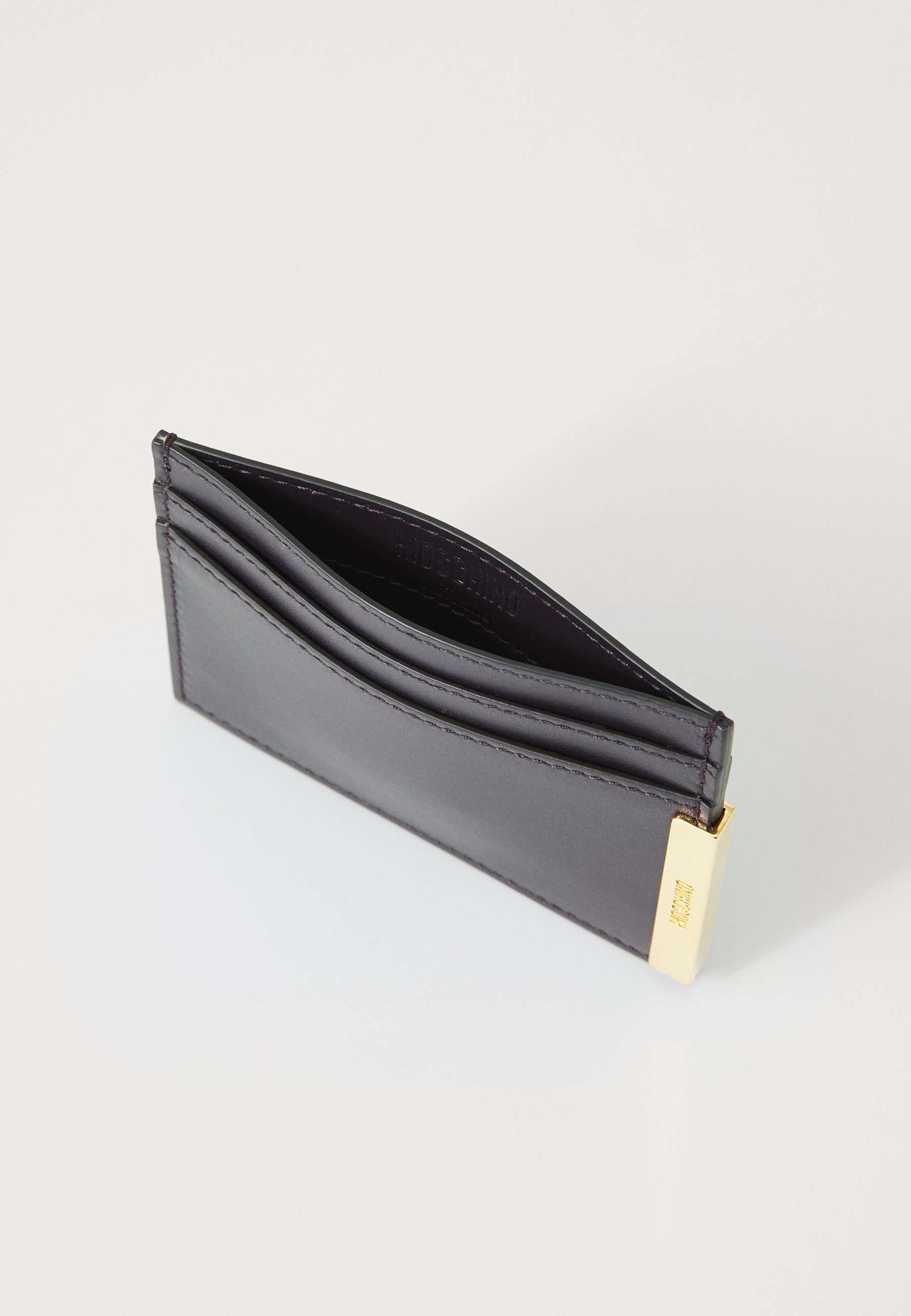 MOSCHINO PLAQUE UNISEX - Portemonnee - nero