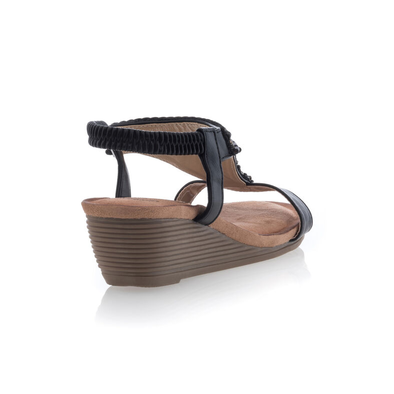 Svarte sandaler / sko med åpen tå til dame