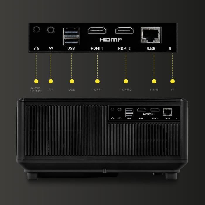Vidéoprojecteur LED OVERMAX Multipic 6.1 - Home cinéma FullHD 1080p - 150’’ - 7000 lm - Noir