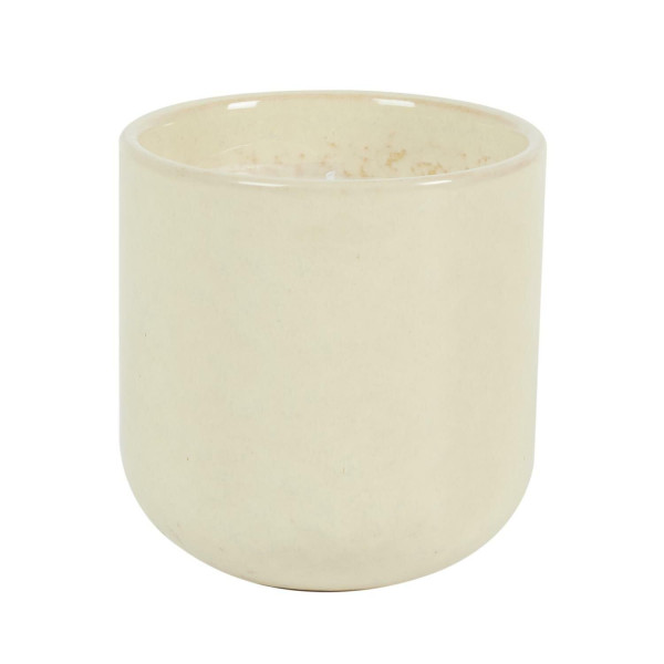 ŚWIECA Glaze S biała W CERAMICZNEJ OSŁONCE 9 x 9 x 9 cm