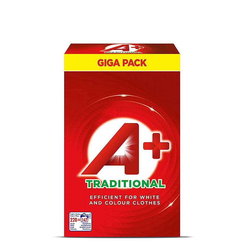 Vaskepulver 9,6 kg Tradisjonell A