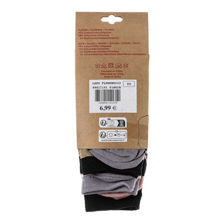 Calcetines y medias negras para mujer