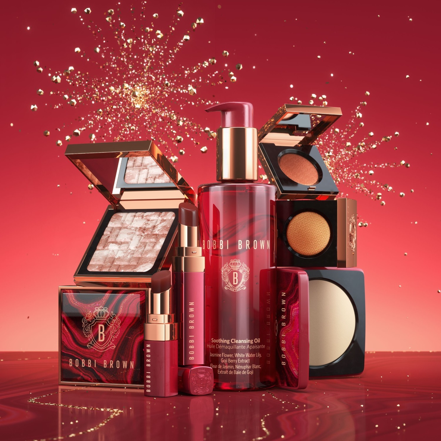 Bobbi Brown akių šešėliai „Lunar New Year“ – „Claret Collection Luxe“ akių šešėliai – 1,3 g