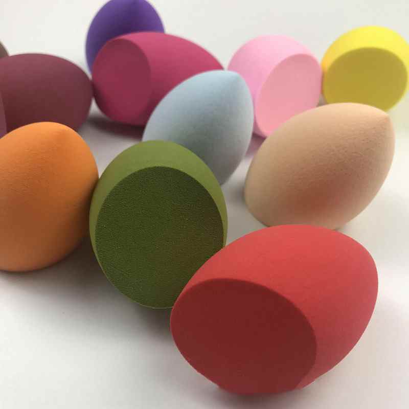 1 œuf de beauté coloré, éponge à maquillage, coussin pour fond de teint et poudre, outil de beauté
