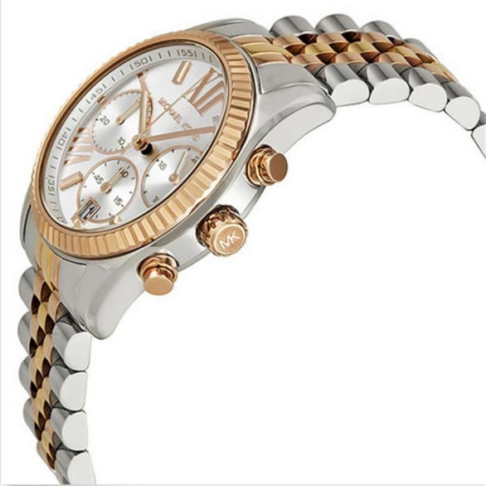 Dameshorloge - Michael Kors - Lexington MK5735 - Roségoud - Geelgoud - Quartz