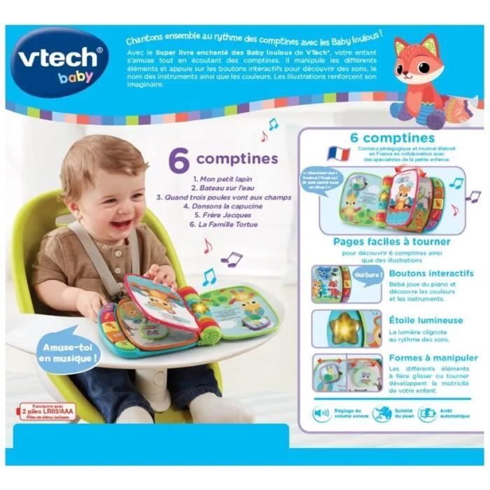 VTECH BABY - Super Livre Enchanté des Baby Loulous - Bleu