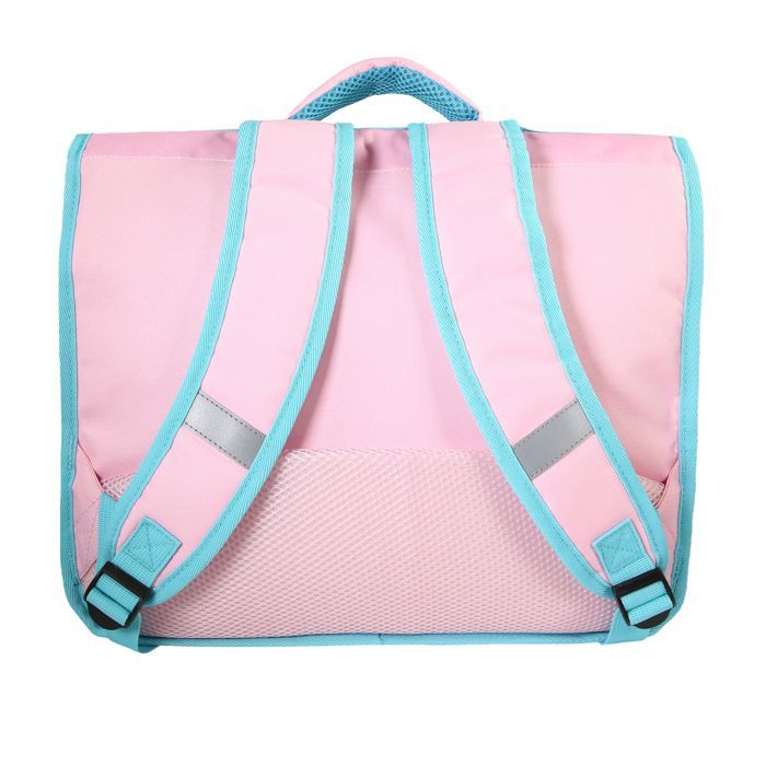 Mochila escolar Bagtrotter - Minnie - 38cm - Rosa - Menina - 2 Compartimentos - 1 Bolso Sob a Aba - Alças de Ombro Acolchoadas - Base...
