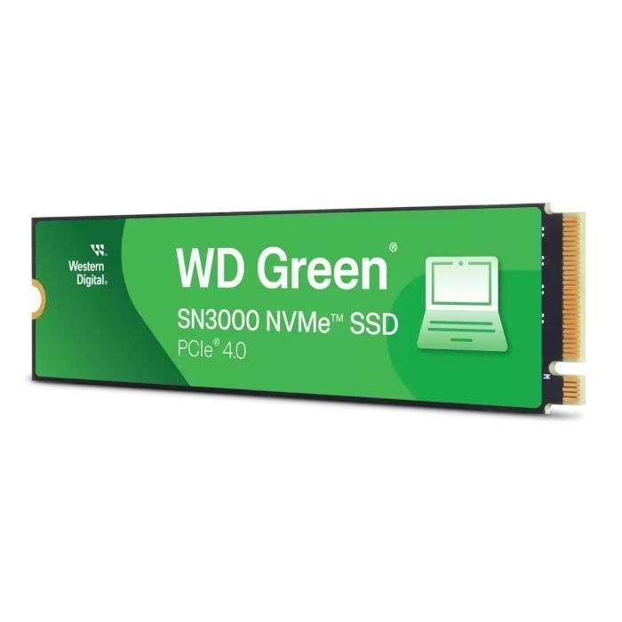 WESTERN DIGITAL - WDS200T4G0E - Interne SSD - Groen - SN3000 - NVMe - 2 TB