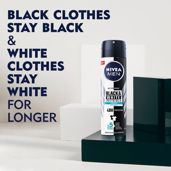 NIVEA Men Black & White Invisible Fresh Antitranspirant Spray<br>150ml