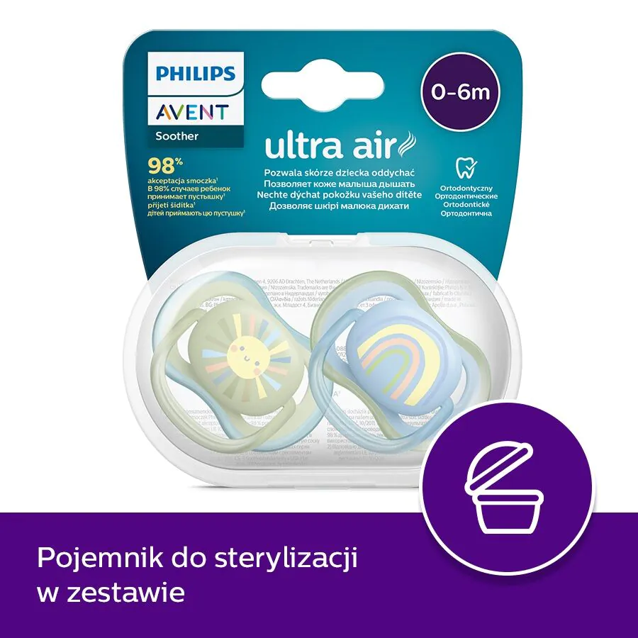 Avent Smoczek Ultra Air 0-6 m, unisex