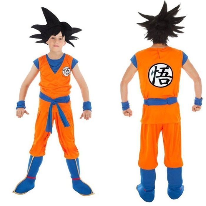 Goku Costume for Boys 5/6 Years Old - Orange, Copper, Tangerine