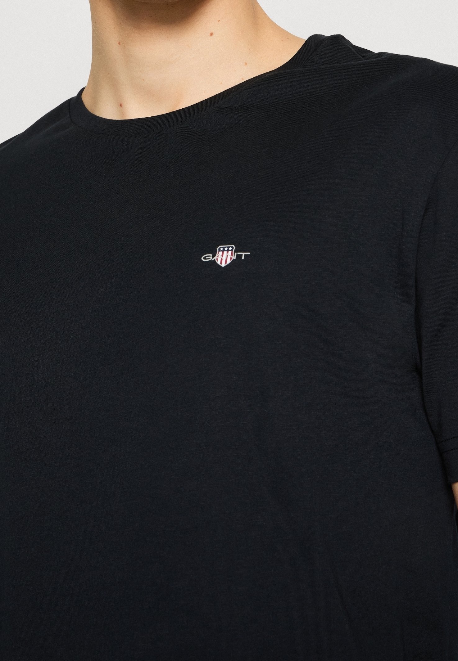 GANT Basic T-shirt - zwart