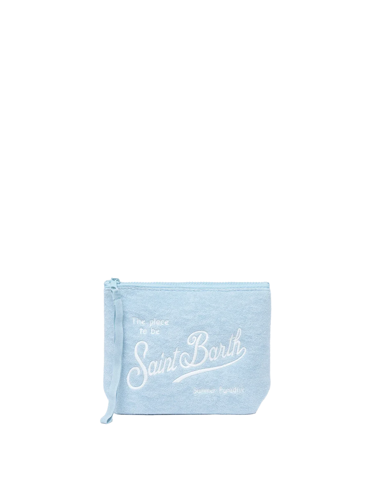 Pochette Aline in spugna azzurro
