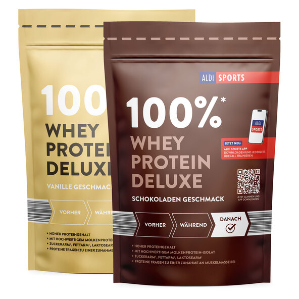 Whey Protein Deluxe, 2-pack, Chocolate and Vanilla (2 x 420 g = 840 g)