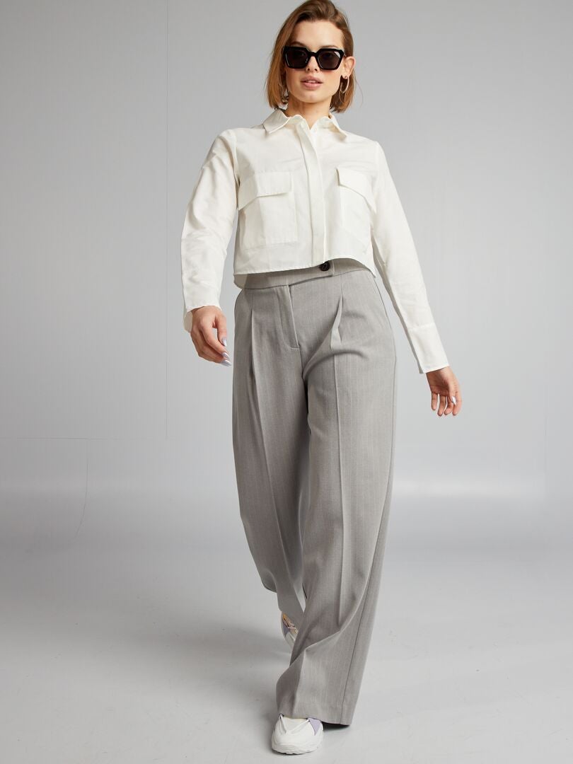 Korte top - WIT