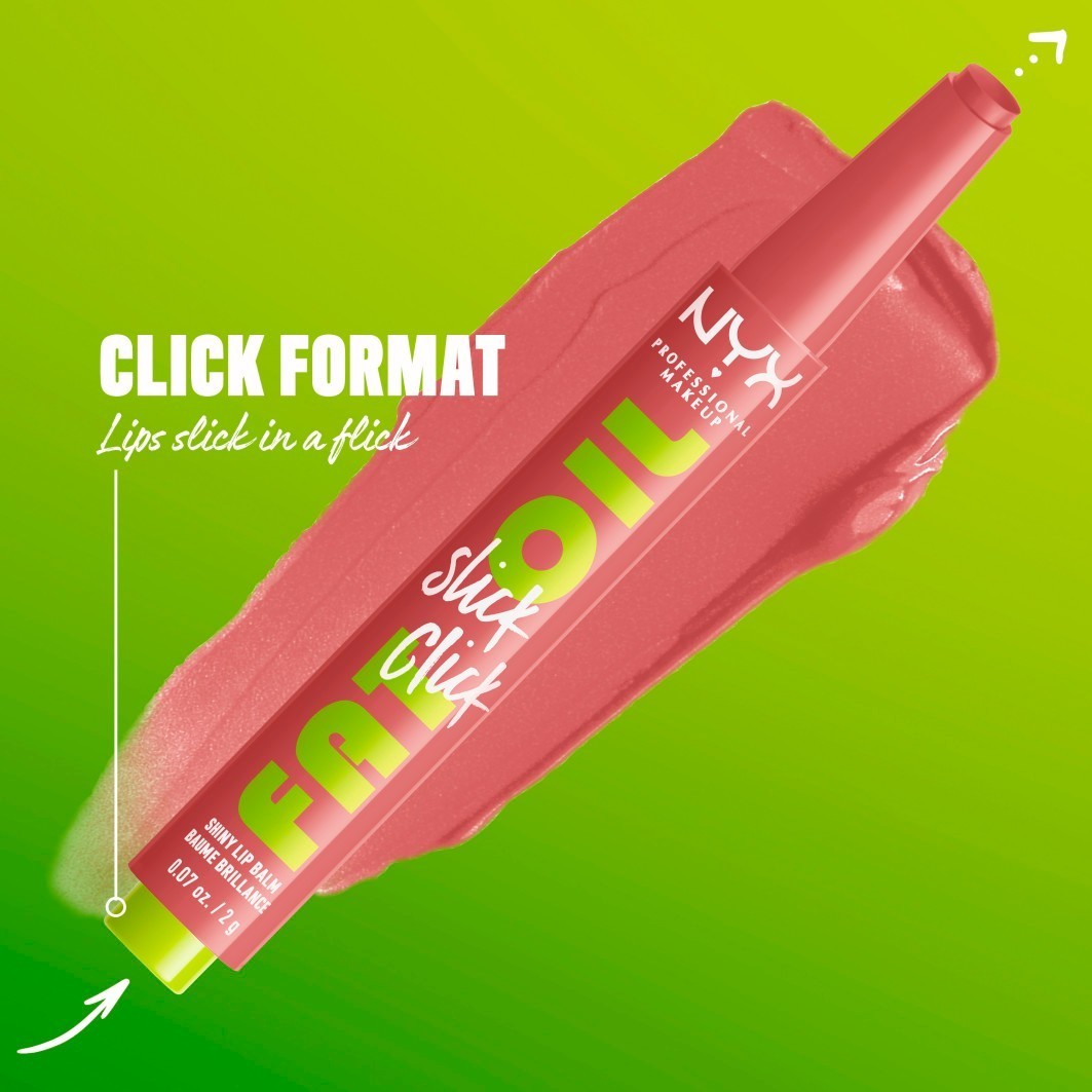 NYX Professional Makeup lūpų balzamas „Fat Oil Slick Click“ – 2 g.