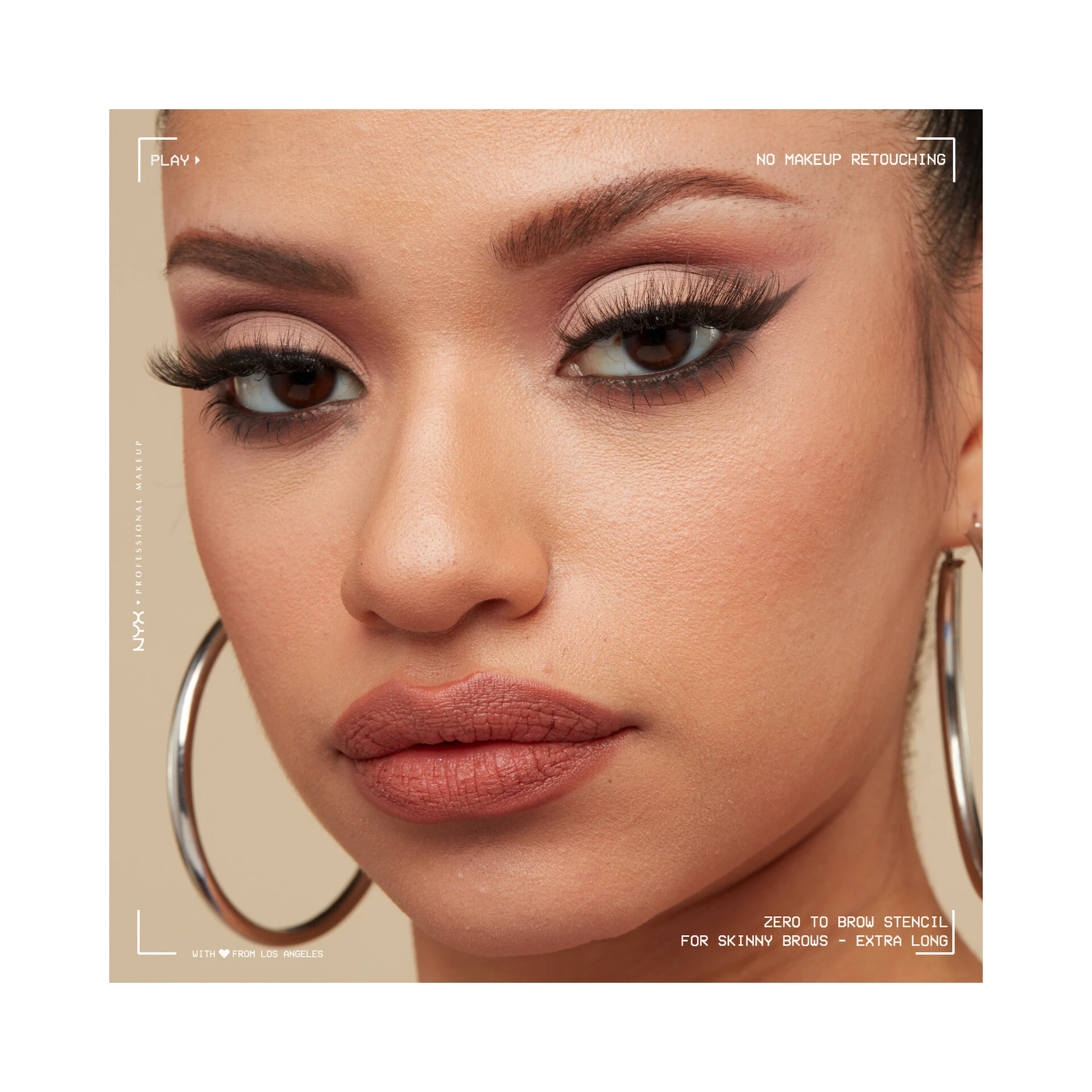 Șablon Zero To Brow 01 pentru sprâncene subțiri - NYX Professional Makeup