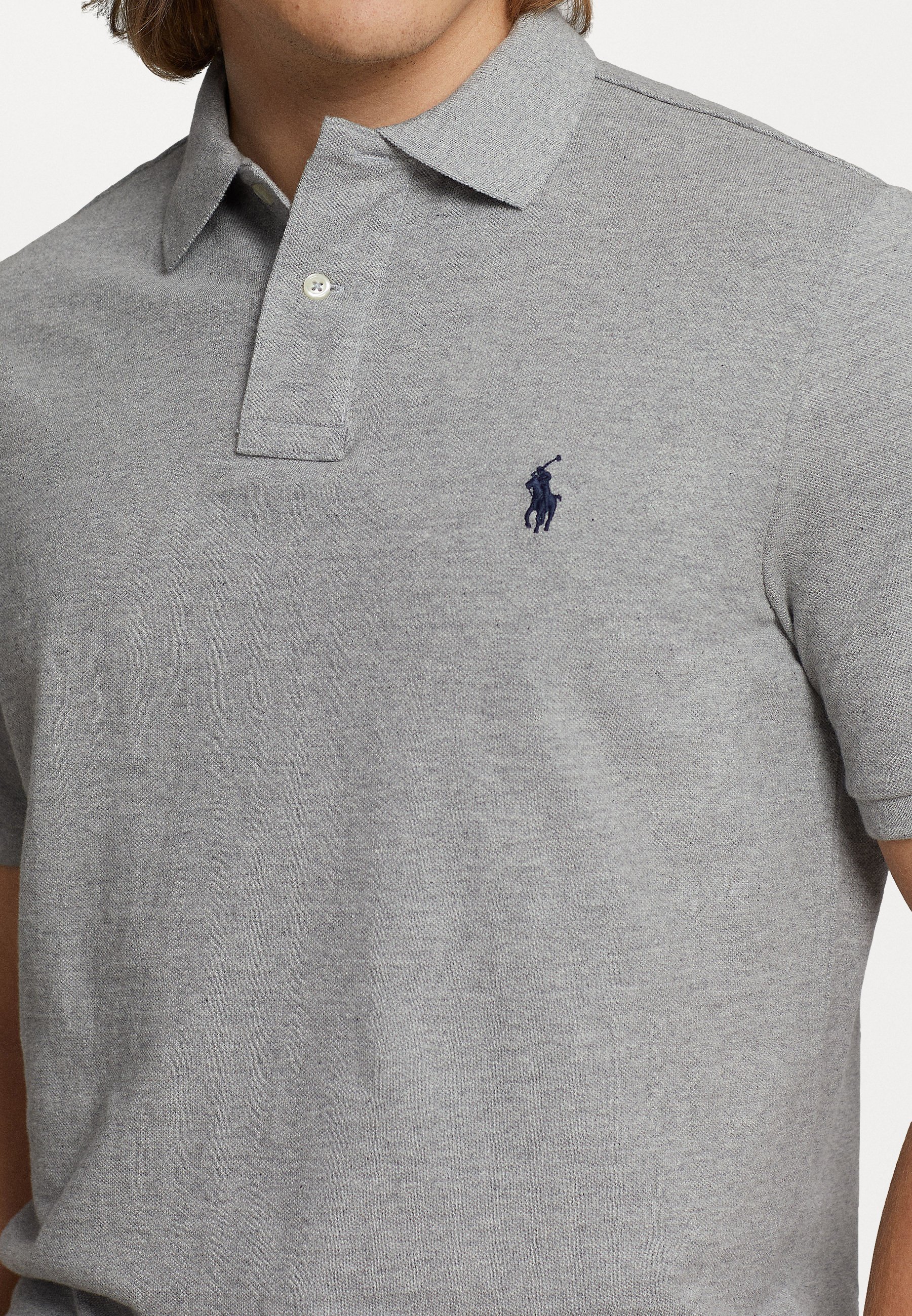 Polo Ralph Lauren SLIM FIT MESH POLO MARŠKINĖLIAI - Polo marškinėliai - andover heather