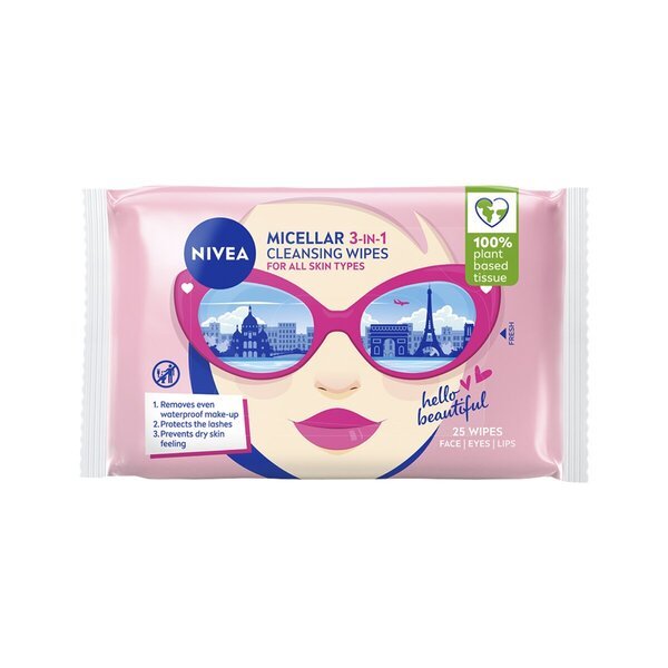 NIVEA micelinės 3 viename valomosios servetėlės<br>25 vnt.