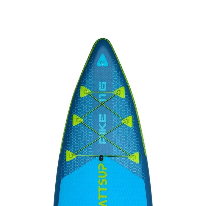 Stand Up Paddle WATTSUP gonflable Pike 11'6 - Mixte - Bleu/ Vert - 1 place - 13,5 kg