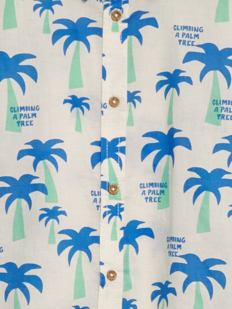 Shirt met korte mouwen en print - WIT