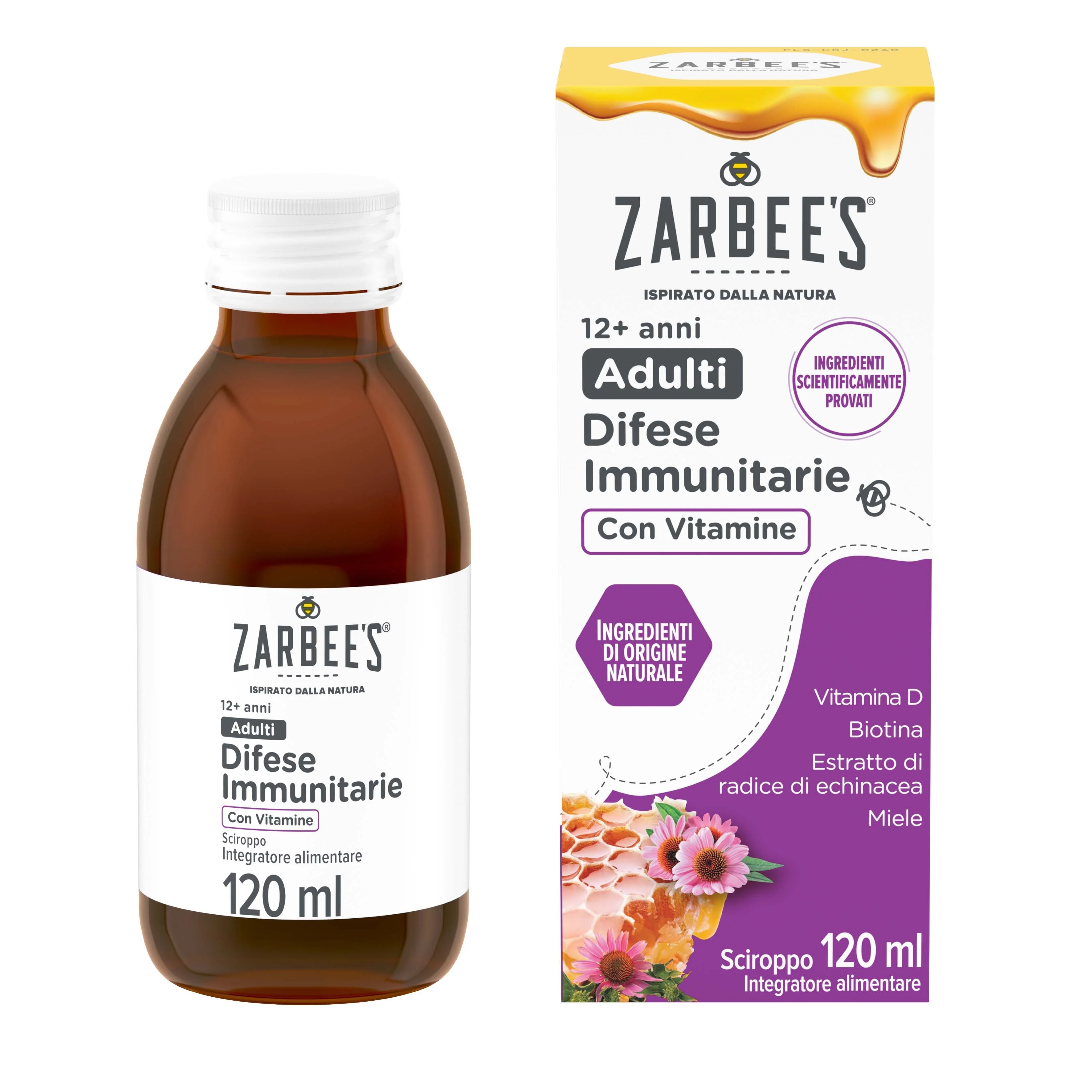 Zarbee's Immune Defenses Adults 120 ml lactosevrij