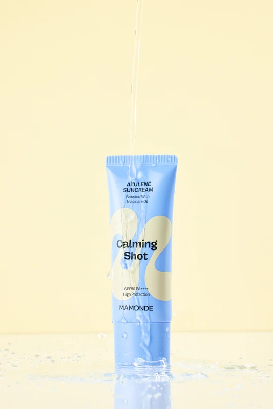 MAMONDE Calming Shot Azulene Suncream zaščitna krema za obraz s pomirjujočim učinkom