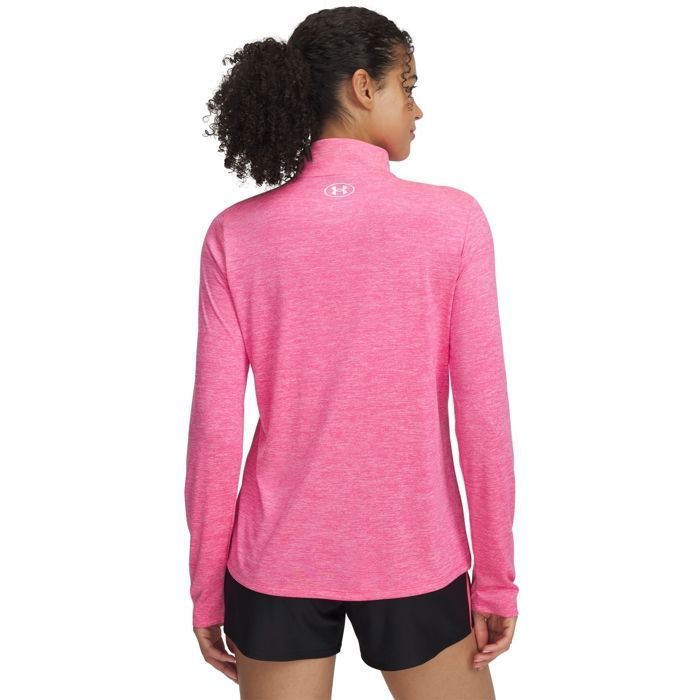 Camiseta de treino feminina Under Armour Tech™ com zíper até a metade