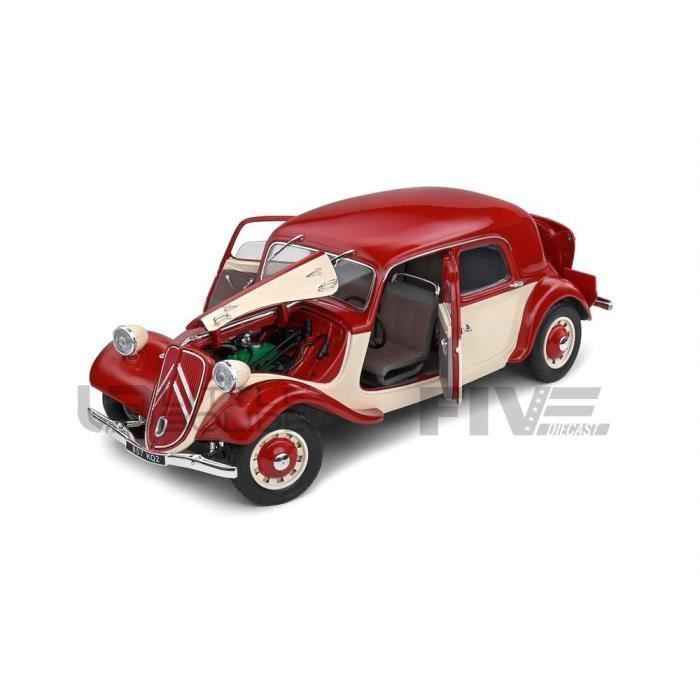 Verzamelbaar miniatuurautootje - CITROEN Traction (1937) - schaal 1/18 - SOLIDO - Rood
