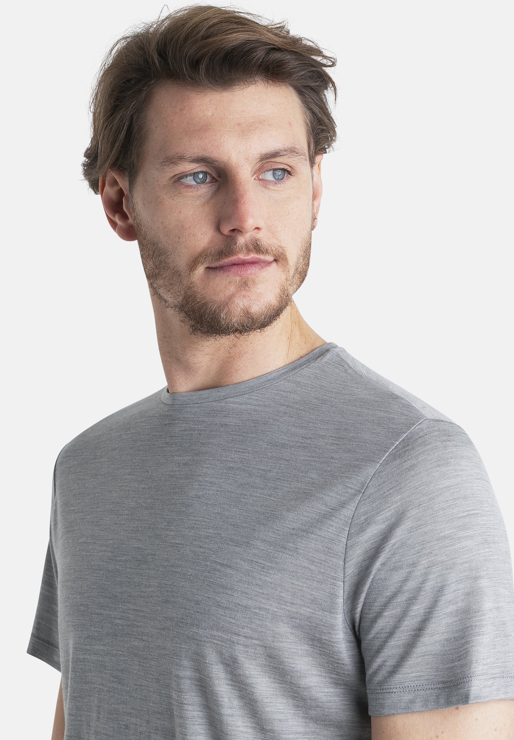 Icebreaker MER 125 COOL-LITE SPHERE III SS - T-shirt basic - GRIGIO MEDIO