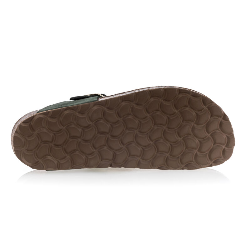 Grüne Damensandalen / Zehenfreie Schuhe