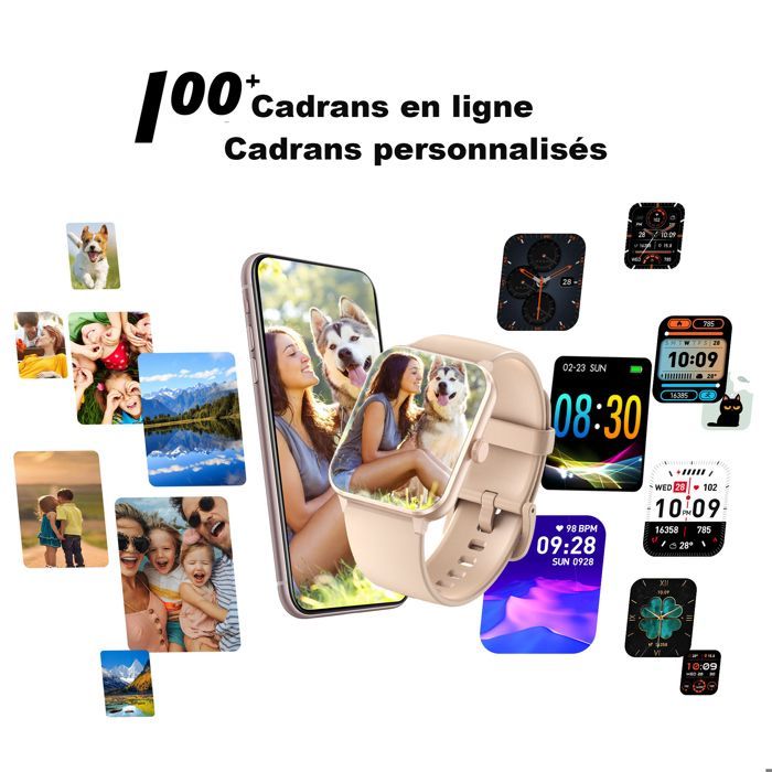 Smartwatch da donna con schermo HD da 1,85