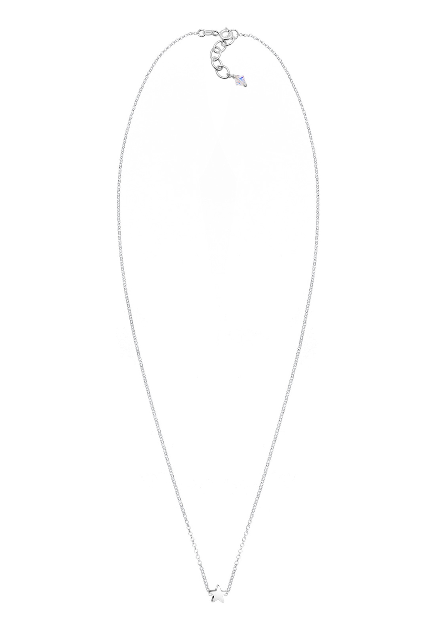 Elli Enfants Pendentif Étoile Astro avec Cristal en Argent Sterling 925