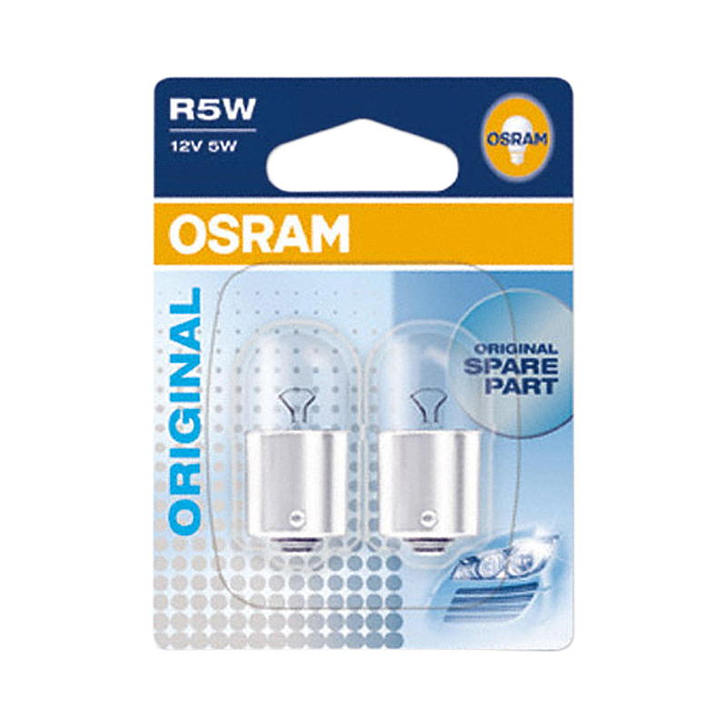 Bombillas Osram para coche, paquete de 2 unidades, originales R5W