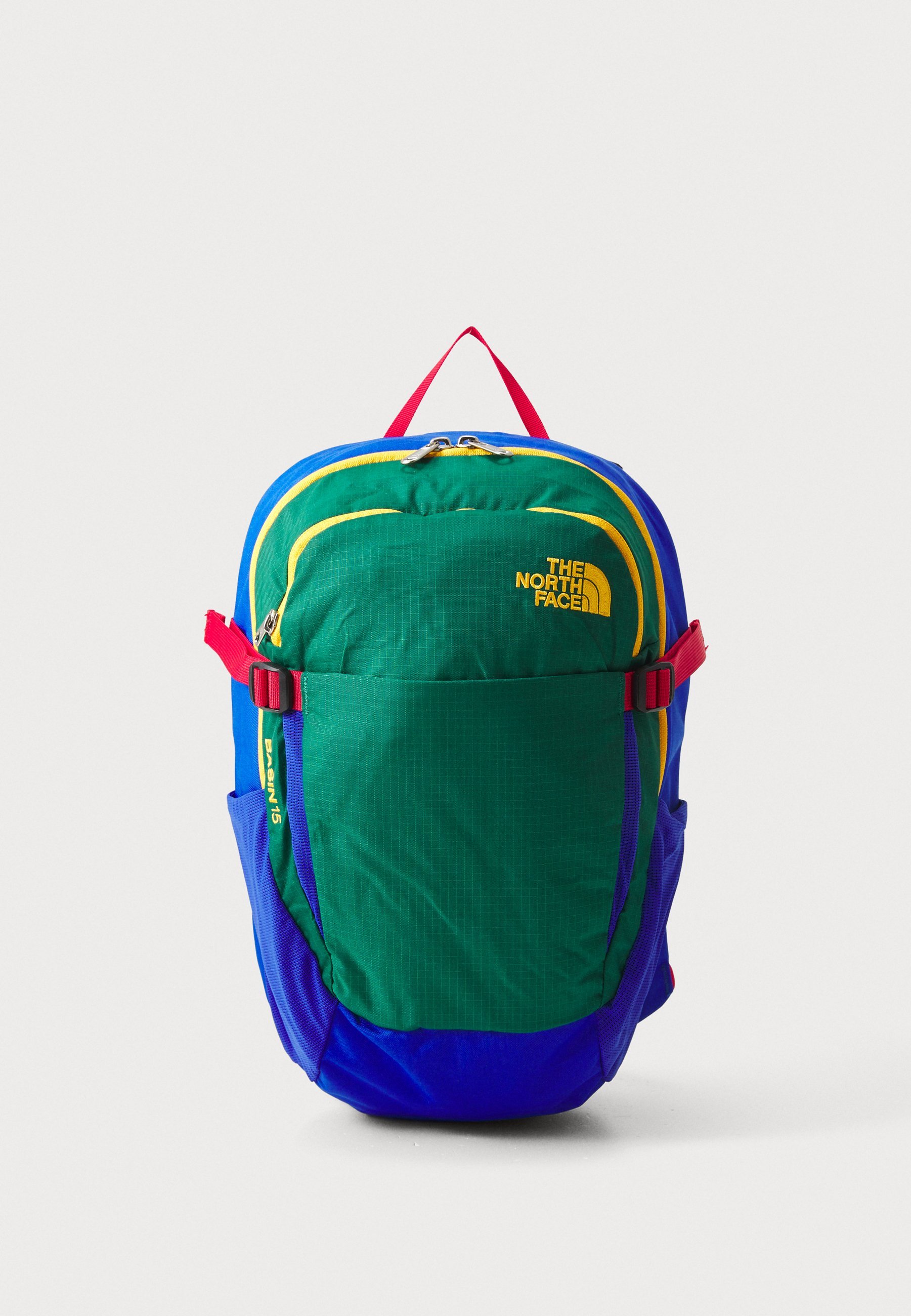 Sac à dos de randonnée unisexe The North Face BASIN 15L pour adolescents - vert/bleu