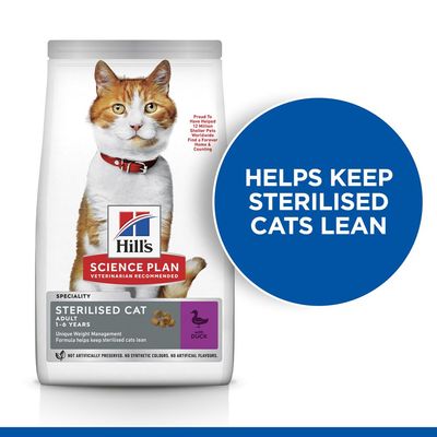 Hill's Science Plan Pato adulto esterilizado para gatos