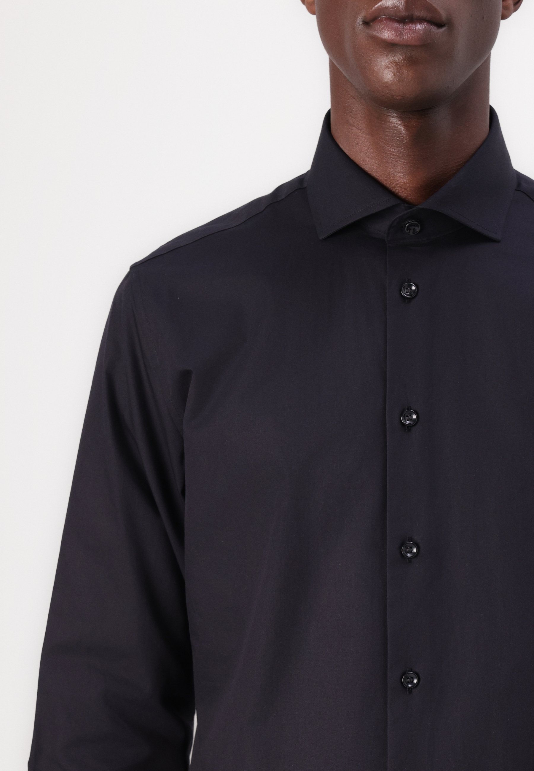 Selected Homme SLHSLIMETHAN SHIRT CUT AWAY - Shirt - zwart