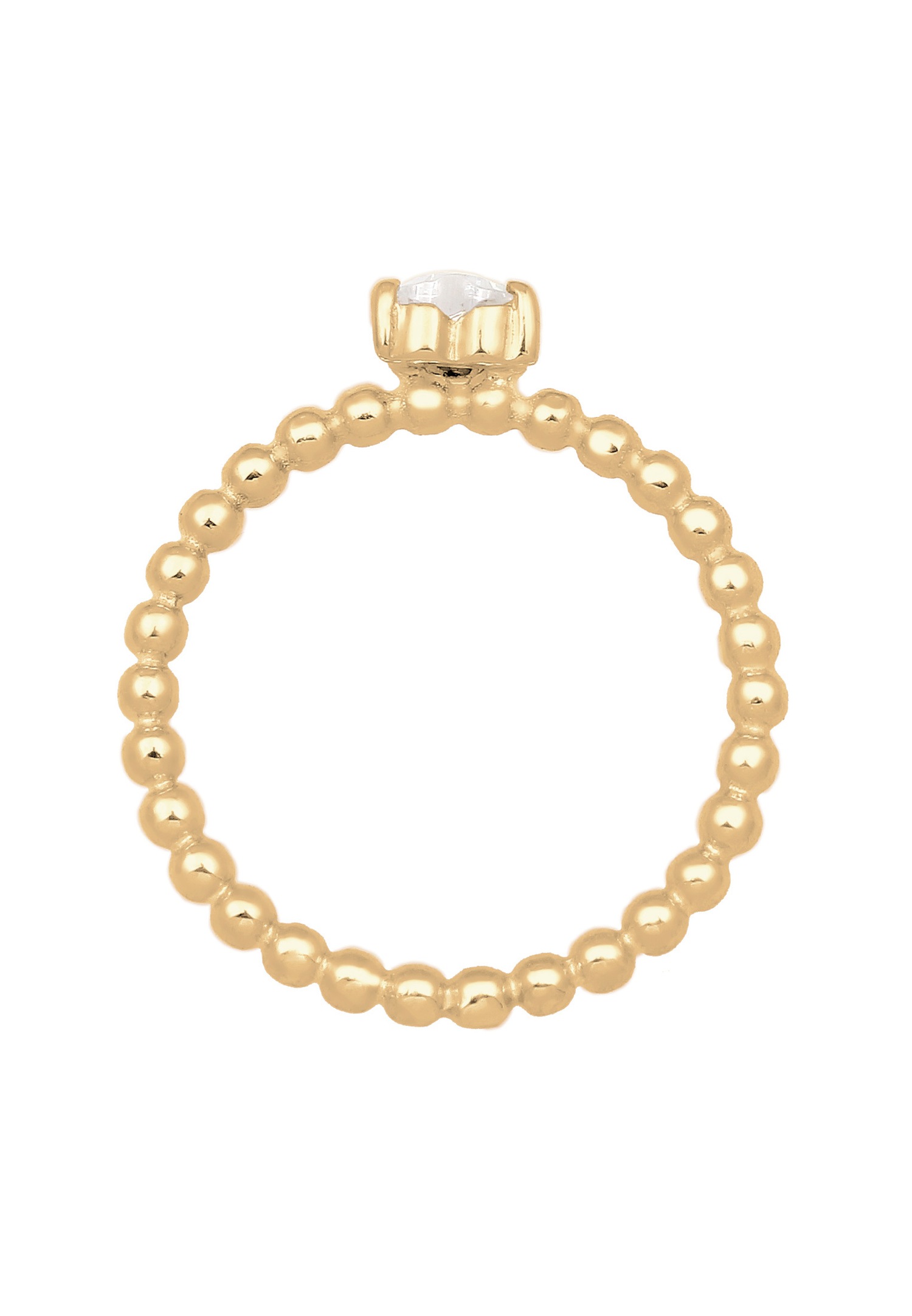 Elli Fiançailles Zircone Bague Femme - (925/1000) Argent