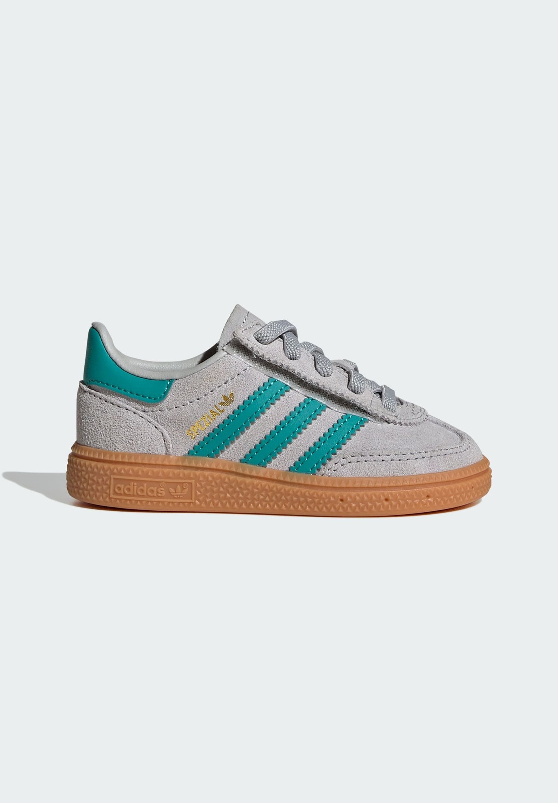 adidas Originals HANDBALL SPEZIAL UNISEX - Scarpe per neonati - grigio due verde acqua gomma