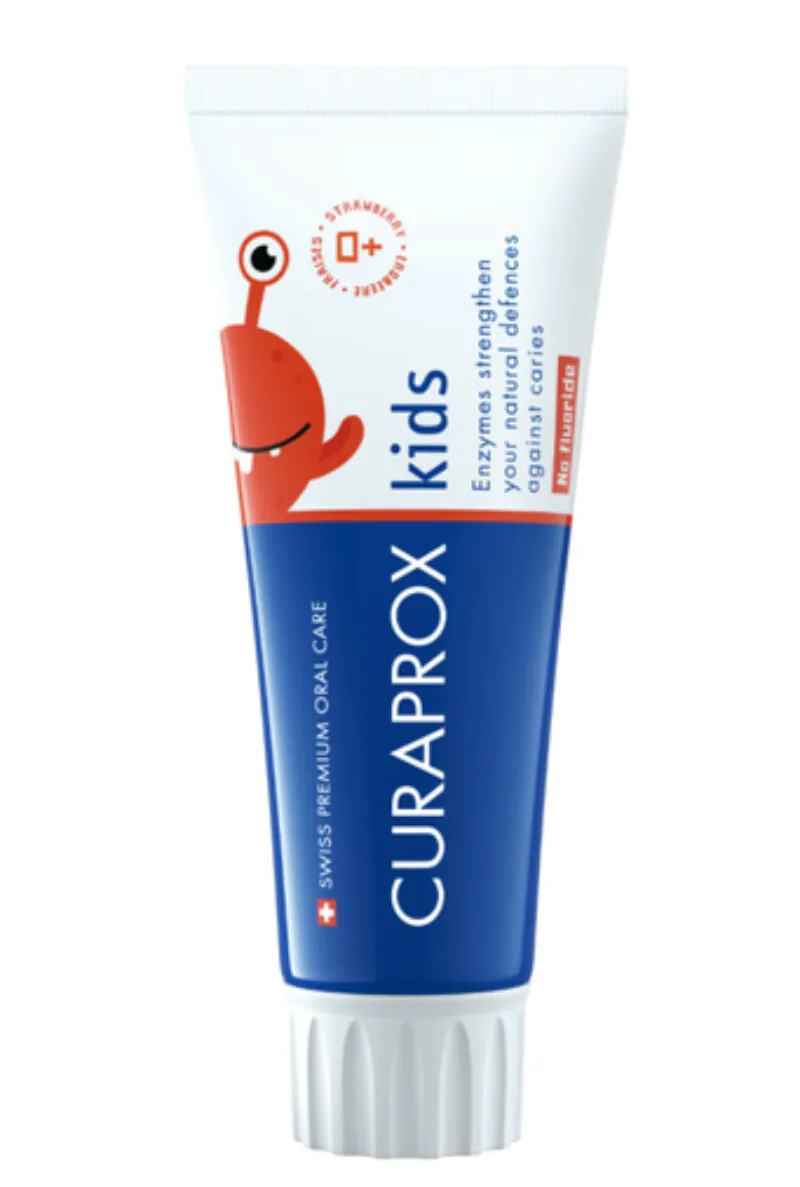 Curaprox Kids Truskawkowa Bez Fluoru - pasta do zębów 60 ml