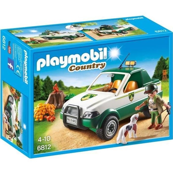 PLAYMOBIL - Forest ranger with pickup truck - Country - The Forest House - Unisex - Ages 4+