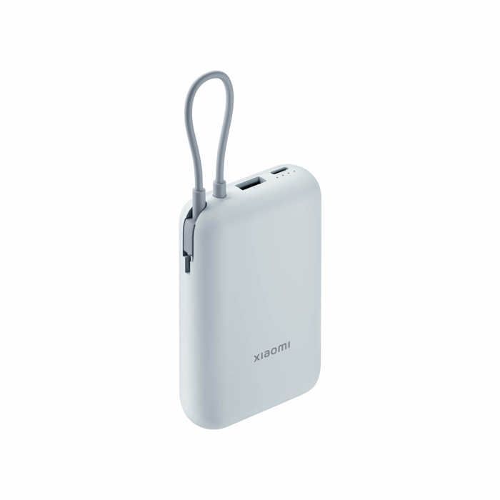 Power Bank - XIAOMI - 10000mAh - Integrated Cable - Fast Charging - Pastel Blue